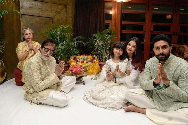 Bachchan family on Diwali