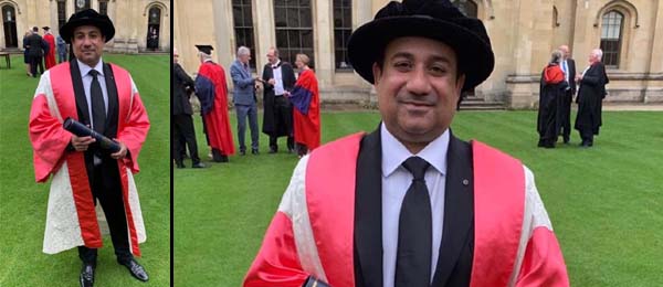 Rahat Fateh Ali Khan degree from Oxford University