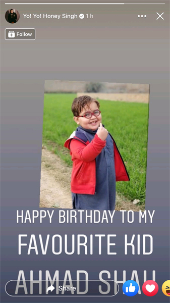 Ahmed Shah on his Birthday